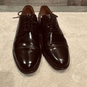 Cole HAAN Nike Air Men’s Black Leather Lace Up Oxford Dress Shoes Size 8.5